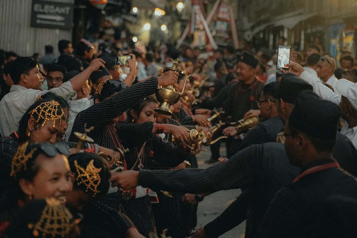 Newari Community celerating new year in Nepal